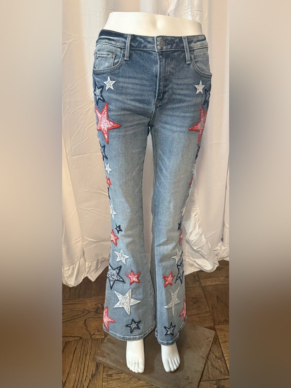 Farrah Star Spangled Flare Jeans by Driftwood 26